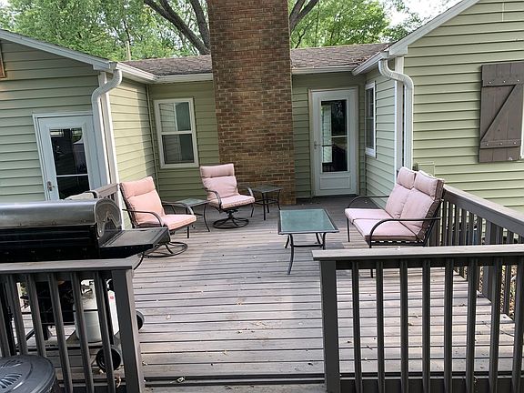 Back Deck - Breezeway between house and garage in background
