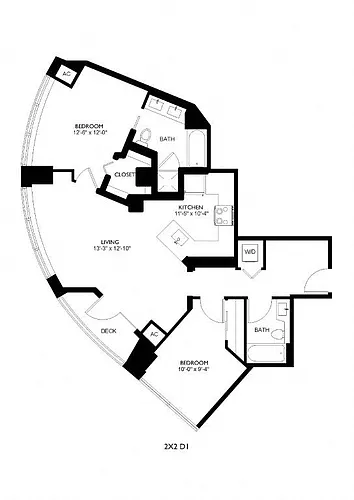 Floor plan 2X2 D1
