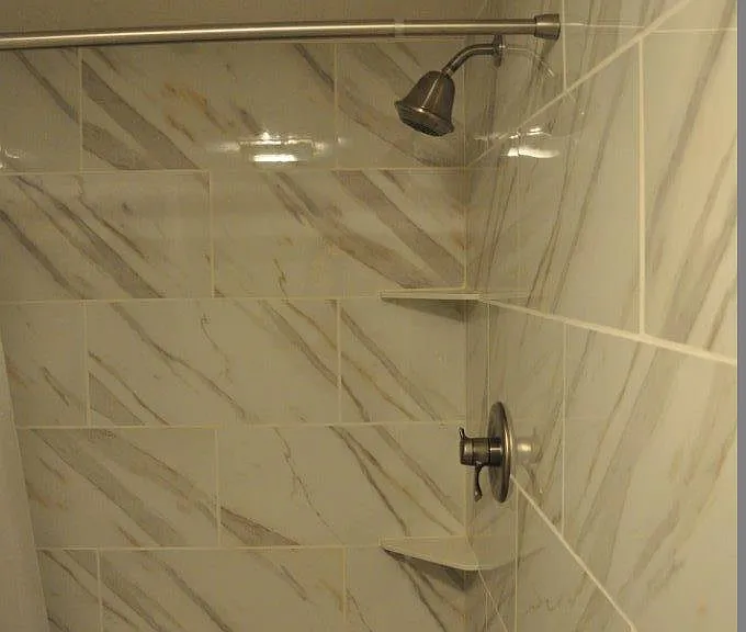 Master bathroom walk in shower
