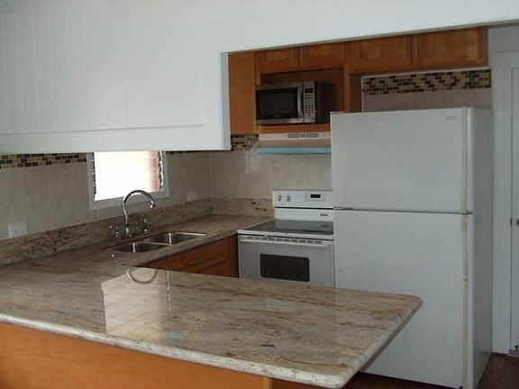 Kitchen with granite