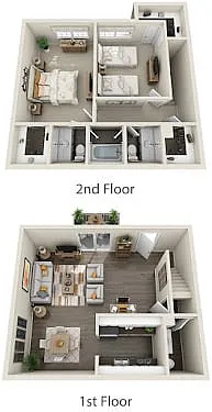 Floor plan B2 - Townhome