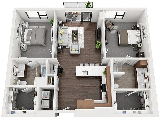Floor plan 2K1