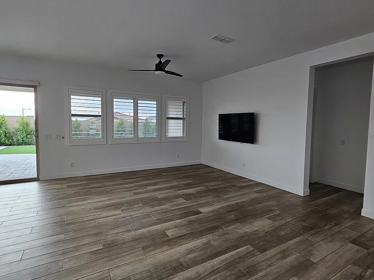 All mounted TV's included
