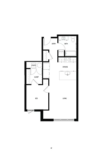 Floor plan 1X1 F