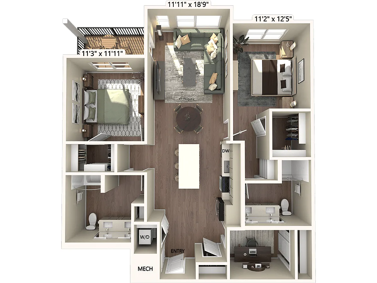 Floor plan B3D-1250-2