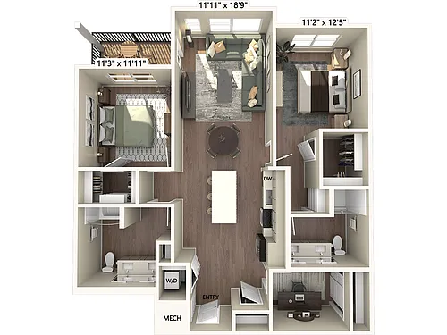 Floor plan B3D-1250-2