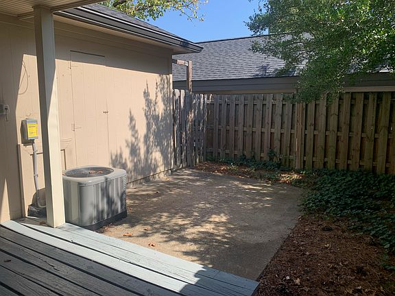 Private patio out of the fresh doors from the kitchen. Patio includes a storage closet.