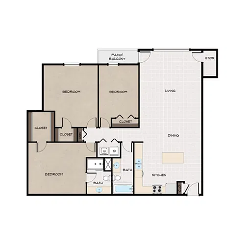 Floor plan 3x2C
