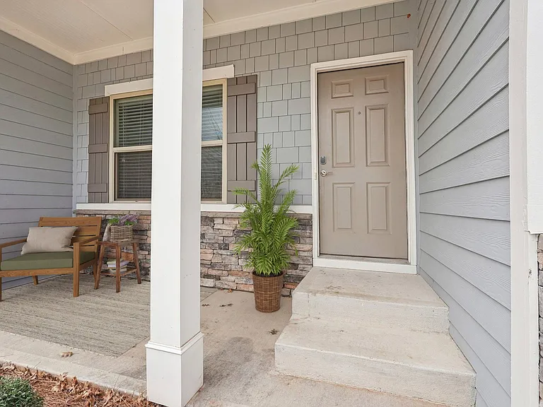 Exterior of the Fairburn layout, showcasing the front porch.