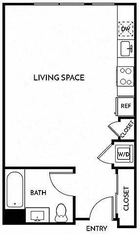 Floor plan Studio B