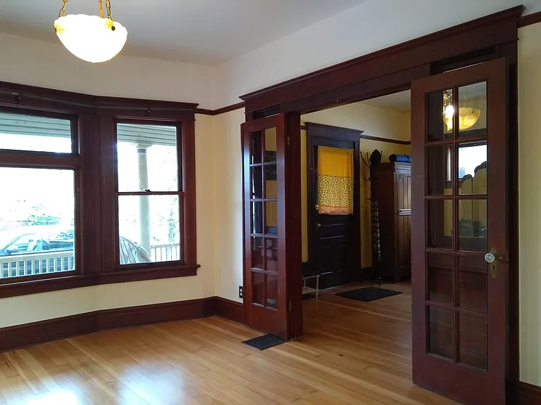 office interior, looking into entryway