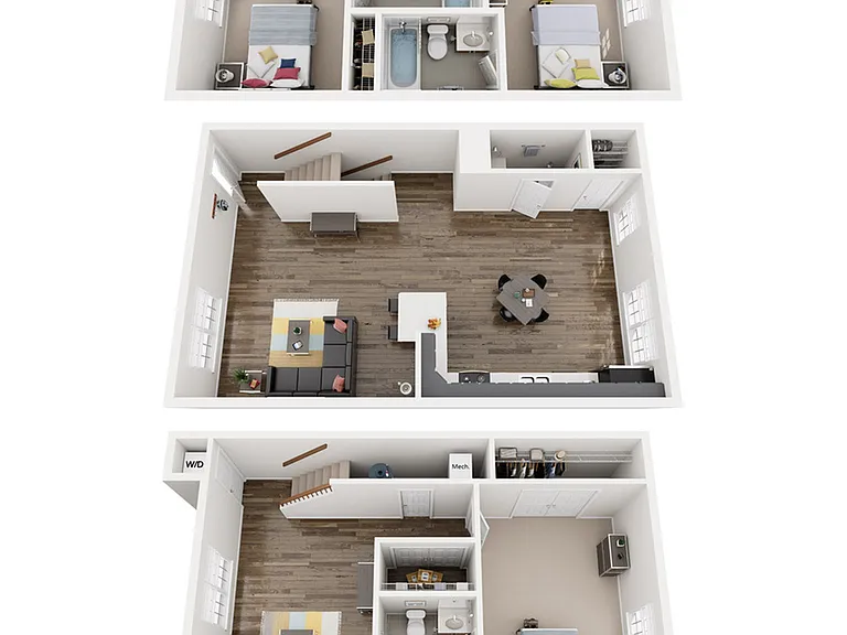 Experience the elegance of this duplex floor plan with spacious interiors and contemporary design. Experience the elegance of this duplex floor plan with spacious interiors and contemporary design.