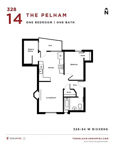 Floor plan One Bedroom