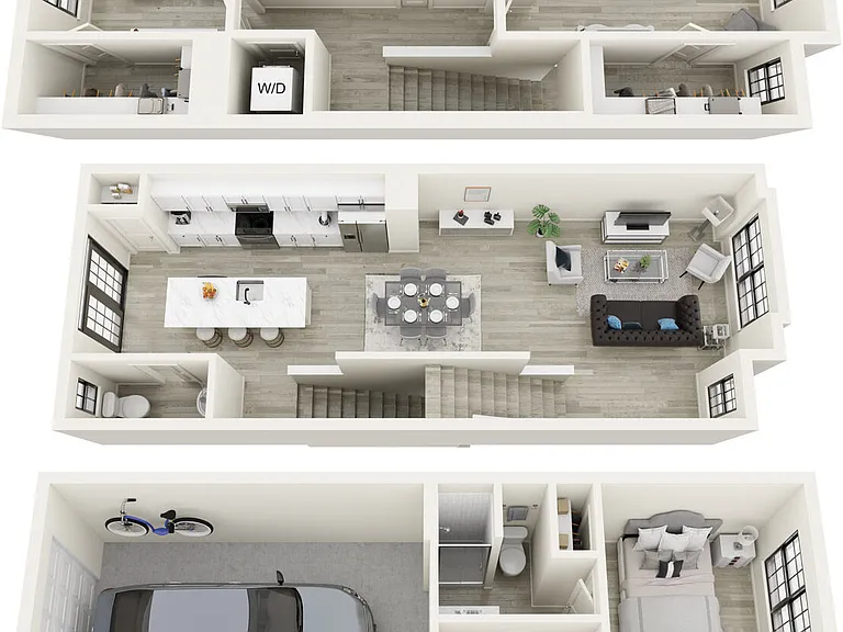 B1 floor plan Cascadia at Highland Creek