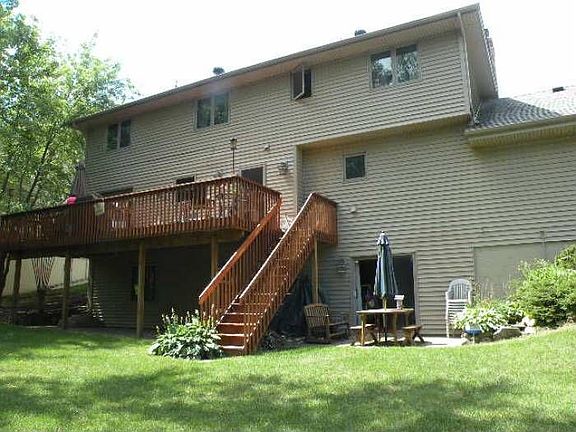 walkout view with deck
