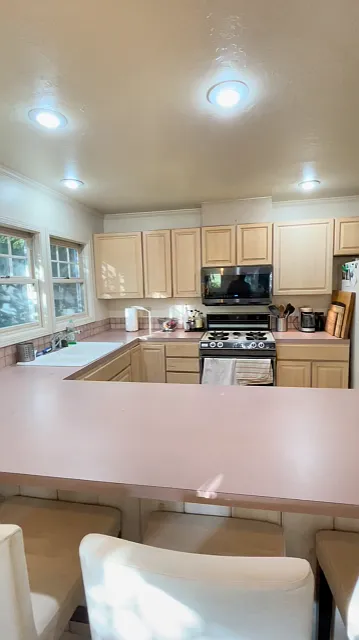 kitchen and bar
