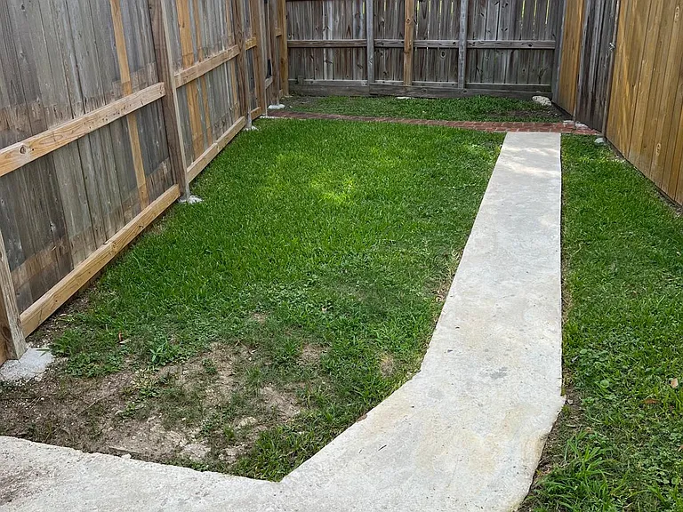 Private backyard