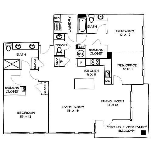 Floor plan 2A25