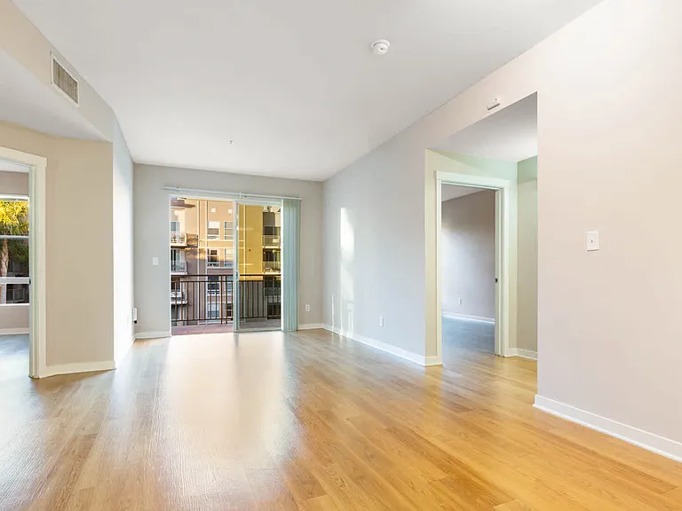 Living Room with Hard Surface Flooring and Balcony