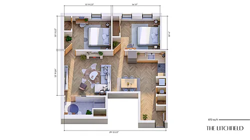 Floor plan The Litchfield
