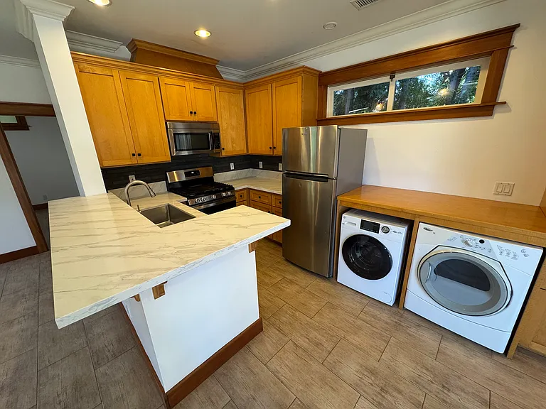 Recently renovated quartz countertop