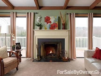 Beautiful Living Room Fireplace
						:
						Focal point of room