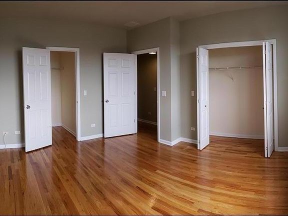 Rear bedroom with 2 closets.
