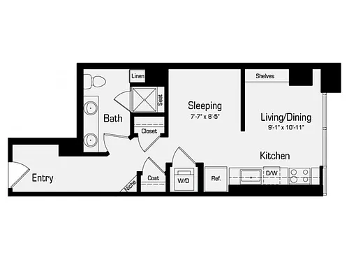 Floor plan M4-ADA