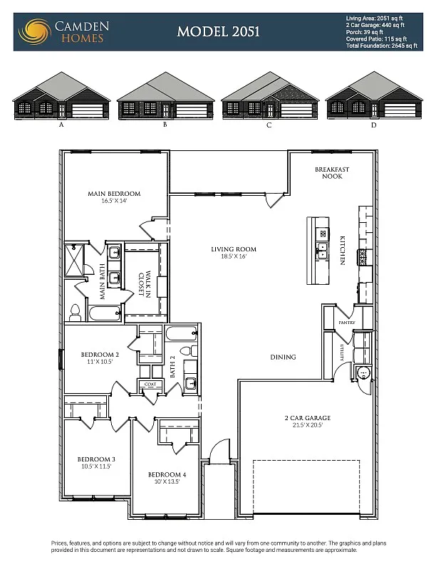 Floor plan 1434 Waterview Dr