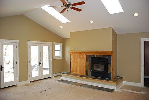 Wood fireplace