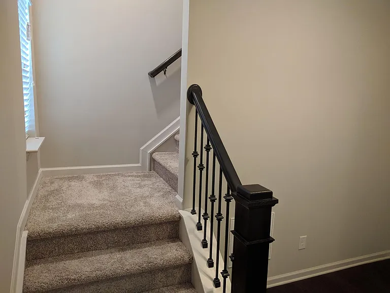 Stairs up to second floor