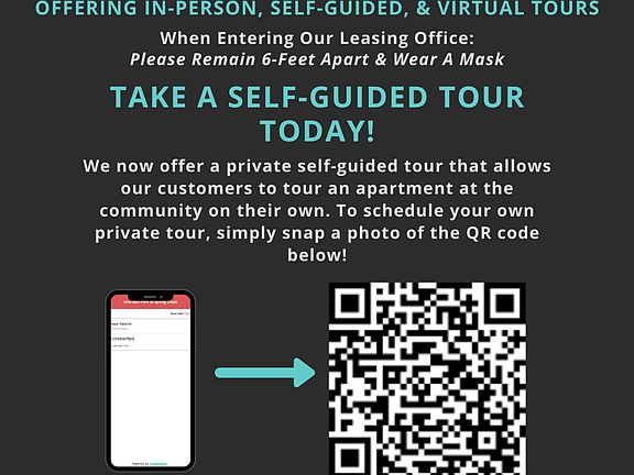 Offering in-person, self-guided, & virtual tours.