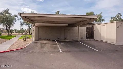 3 covered carport spaces