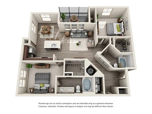 Floor plan Bel Aire B