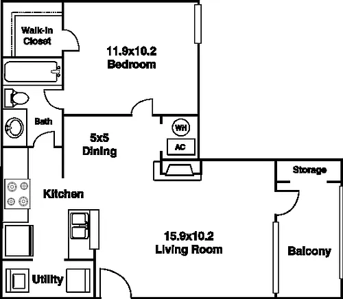 Floor plan 1A Renovation 5