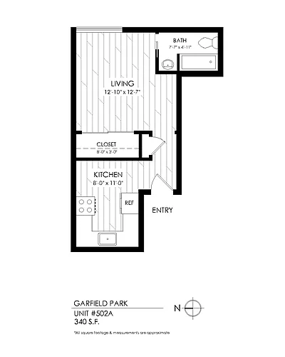 Floor plan Studio
