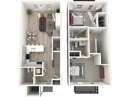 Floor plan Townhome B