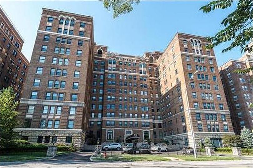 Outside of building - right on Ward Parkway opposite the Cou