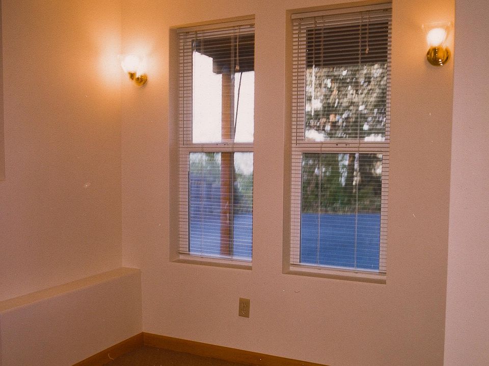 Main bedroom double hung windows