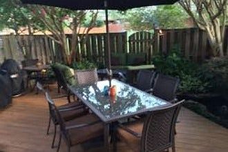 Deck with furniture