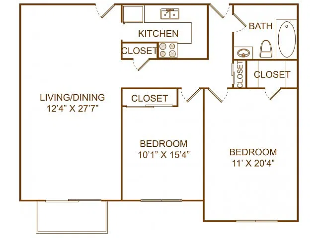 Floor plan The Hancock Renovated