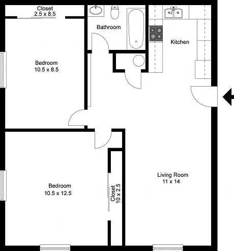 Two Bedroom Two Bedroom