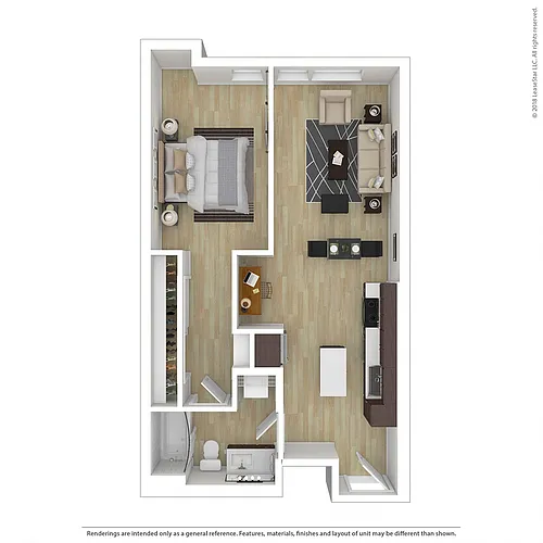 Floor plan 1X1 F