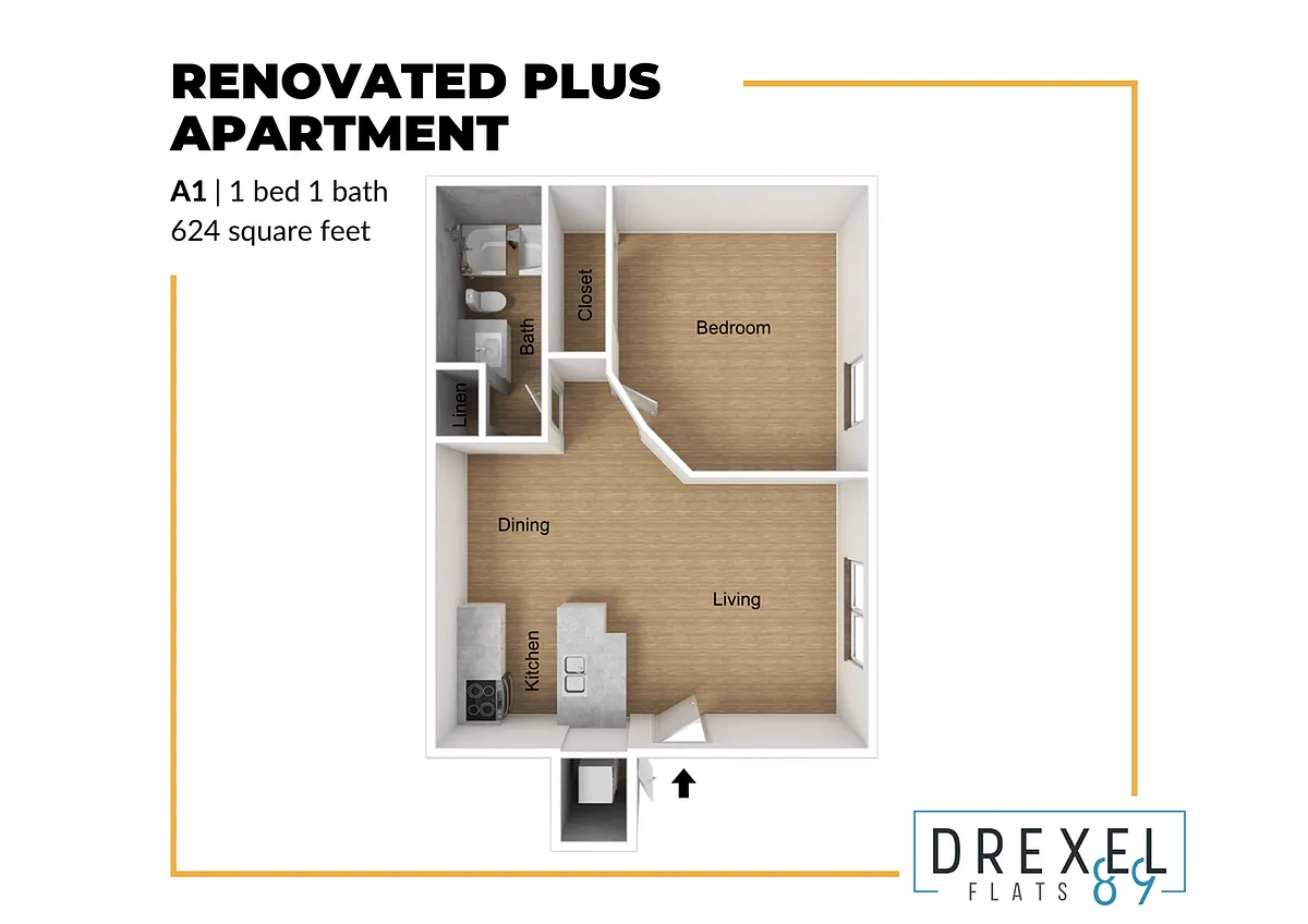 Floor plan A1 Renovated Plus