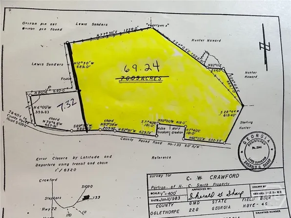 0 Sims Cross Rd, Stephens, GA 30667