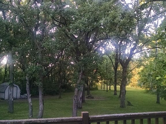 Back view from the deck : Sit in peace while you watch for deer