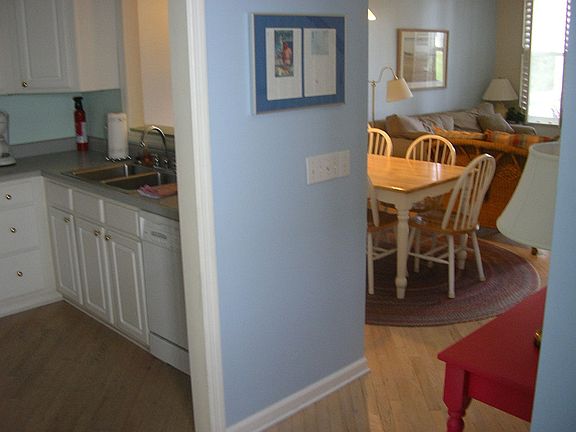 Kitchen and dining areas