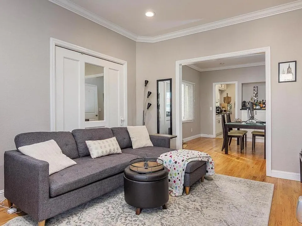 Living room from front entryway