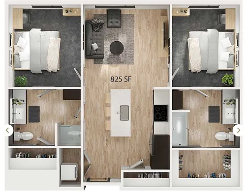 Floor plan 2 Bedroom