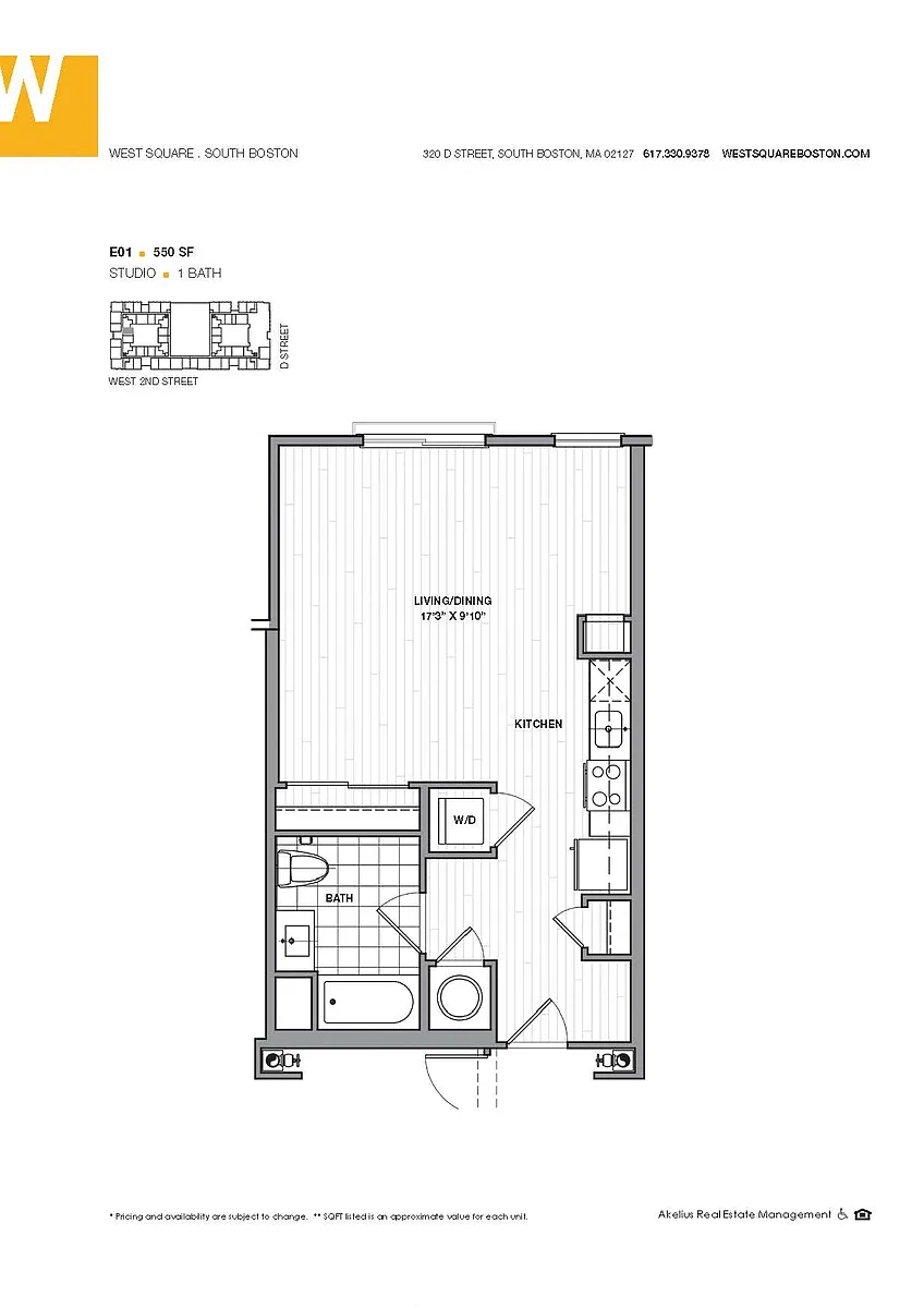 Floor plan Studio Apartment